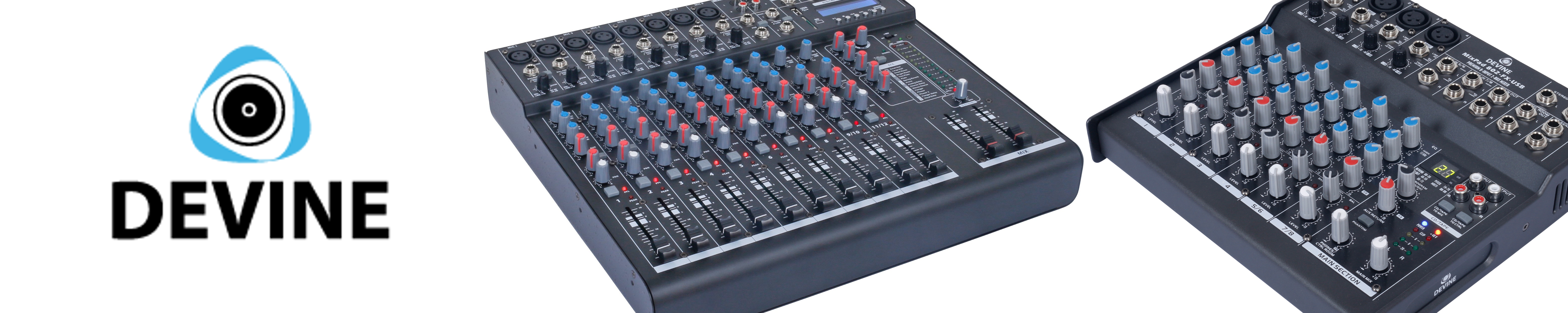 Devine MixPad en MixDesk PA-mixers!