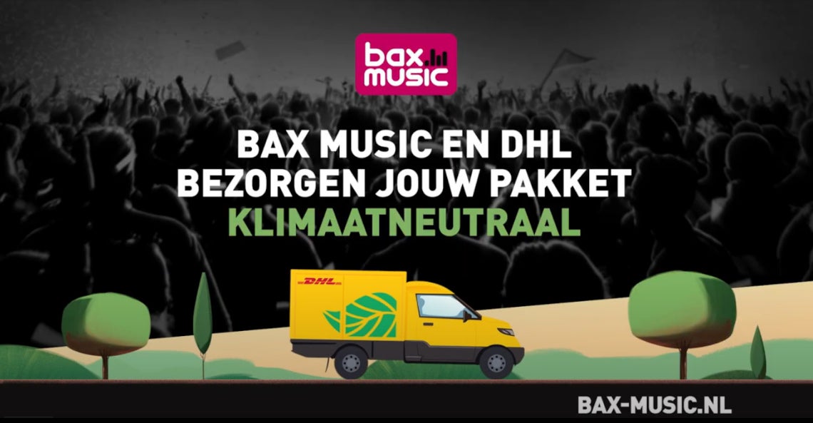 Bax Music & DHL bezorgen klimaatneutraal