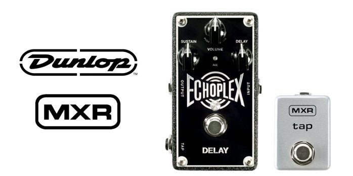 Dunlop EP103 Echoplex delay, MXR M199 Tap Tempo Switch